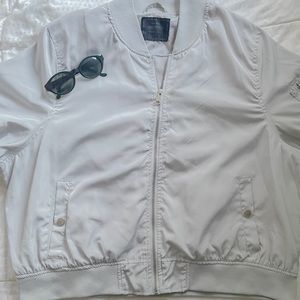 Women’s Grey Bomber Jacket